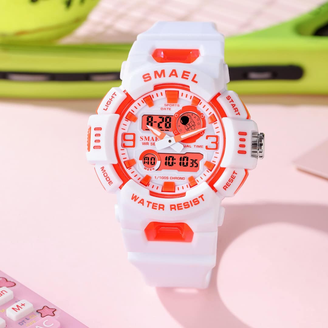 Ženska ročna ura Smael Color Burst Red