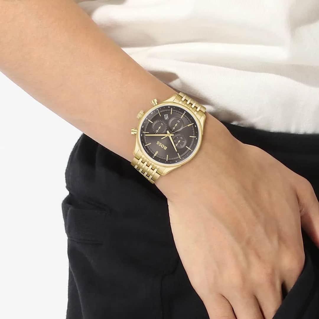 Hugo Boss Gregor 1514051 na zapestju – prikaz velikosti in videza pri nošenju