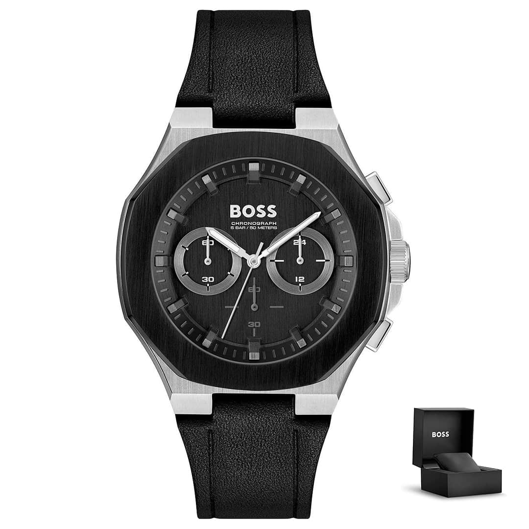 Moška ura Hugo Boss Taper 1514085 z osmerokotnim ohišjem in škatlico