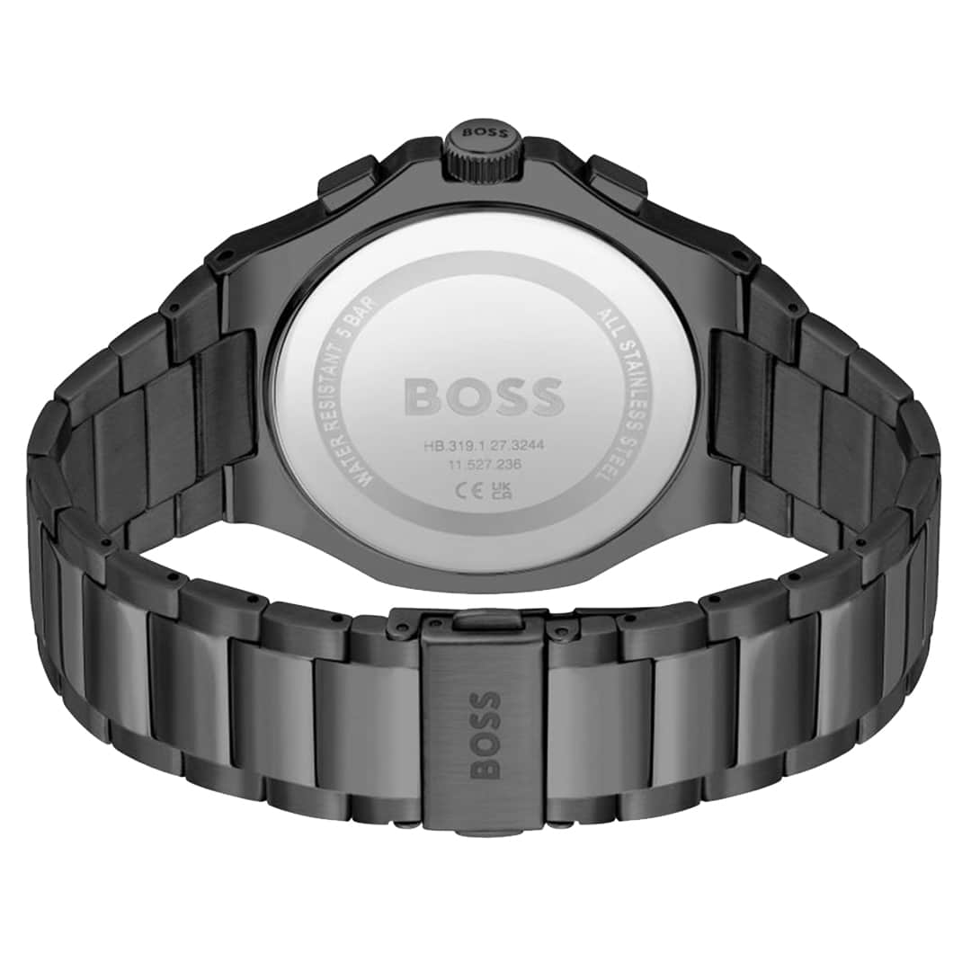 Hrbtna stran ure Hugo Boss Taper 1514090 z gravuro in kovinsko zaponko